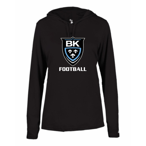 Load image into Gallery viewer, Bishop Kearney HS - Ladies LS Performance Tee with Hood
