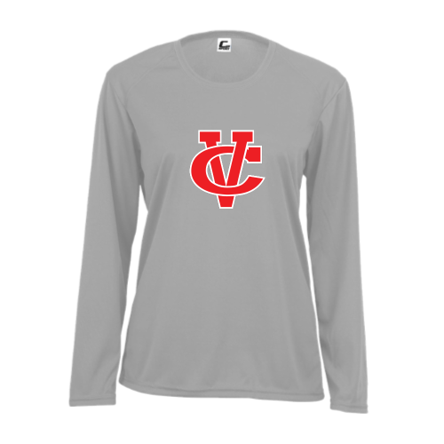 Load image into Gallery viewer, Coosa Valley Academy Baseball - Ladies LS Performance Tee
