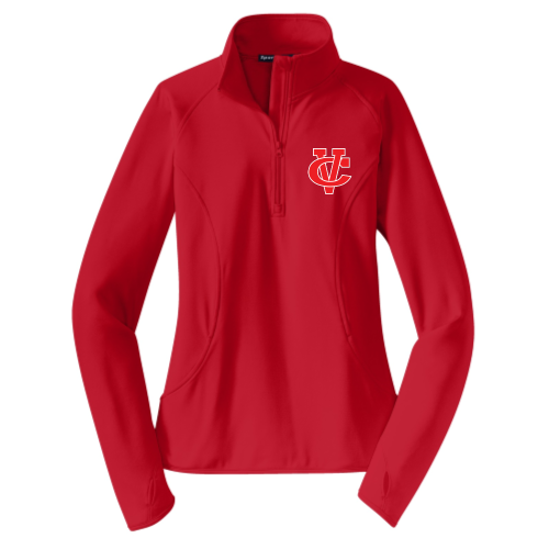 Load image into Gallery viewer, Coosa Valley Academy Baseball - Ladies Sport Wicking 1-4 Zip Pullover
