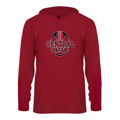 Load image into Gallery viewer, Central Davidson - Youth LS Performance Tee with Hood
