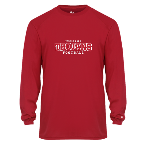 Forest Park Trojans - Youth LS Performance Tee