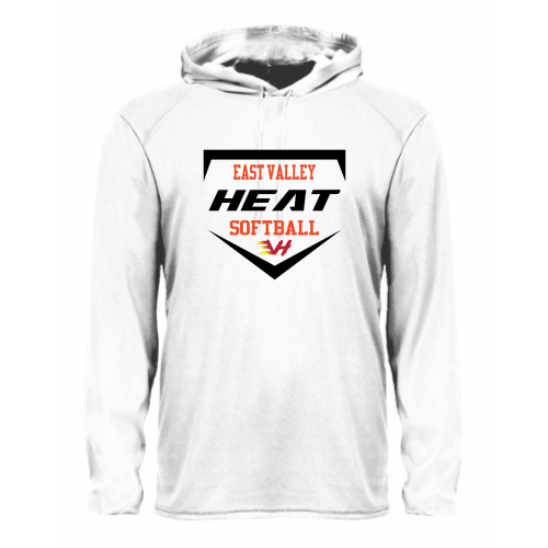 Load image into Gallery viewer, East Valley Heat Club Softball - Adult LS Performance Tee with Hood
