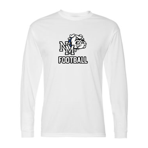 Load image into Gallery viewer, North Mason Football - Adult LS Performance Tee
