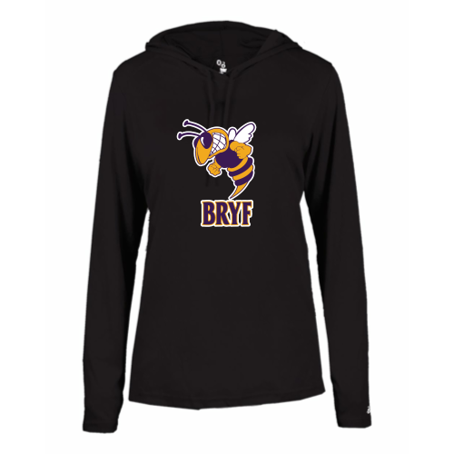 BRYF -  Ladies LS Performance Tee with Hood