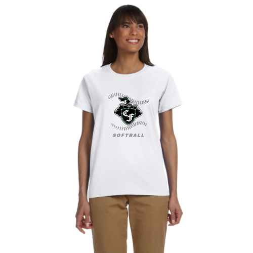 Load image into Gallery viewer, Clear Falls HS - Softball - Ladies Short Sleeve Cotton Tee
