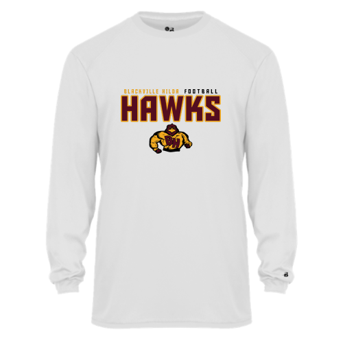 Load image into Gallery viewer, Blackville Hilda Football - Youth LS Performance Tee
