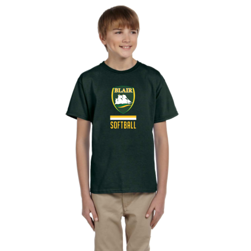 Load image into Gallery viewer, Blair Softball - Youth Short Sleeve Cotton Tee
