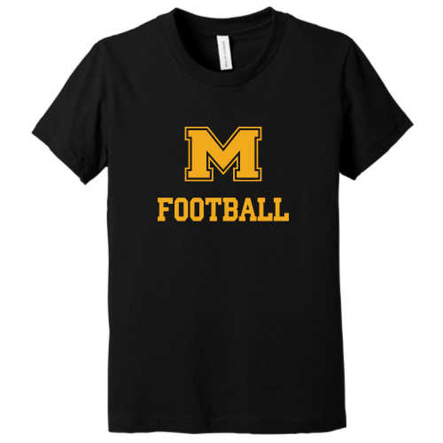 Milford Football - Canvas Adult Short Sleeve Cotton Tee