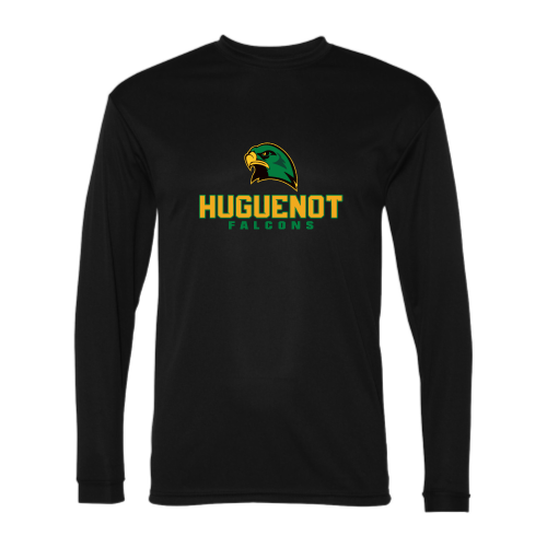 Huguenot Falcons - Adult LS Performance Tee