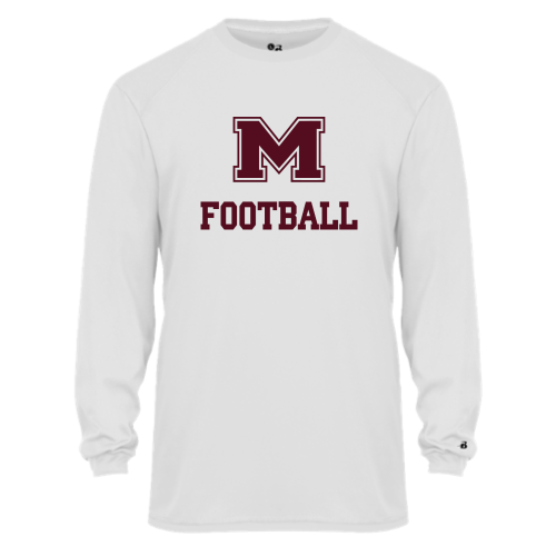 Load image into Gallery viewer, Milford Football - Youth LS Performance Tee
