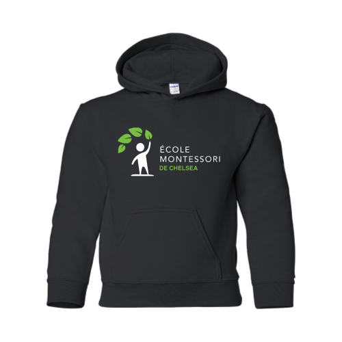 Load image into Gallery viewer, Ecole Montessori - Youth Pullover Hood Sweatshirt
