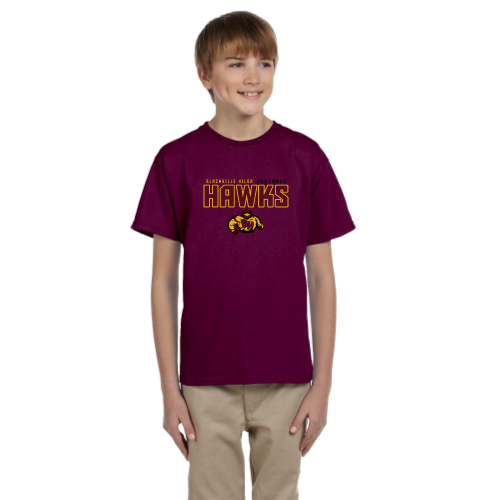 Load image into Gallery viewer, Blackville Hilda Football - Youth Short Sleeve Cotton Tee
