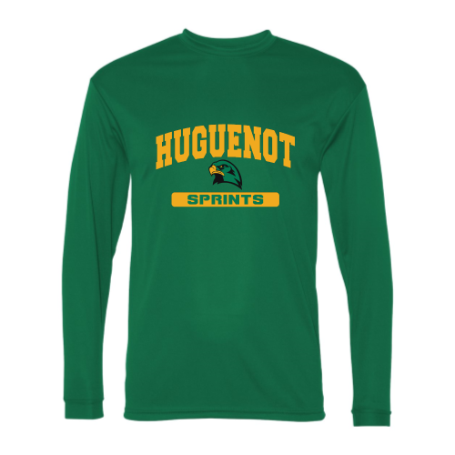 Huguenot Track and Field Sprints - Adult LS Performance Tee