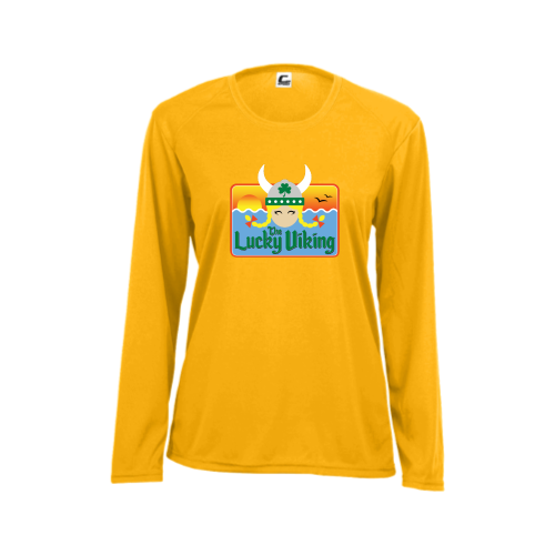 Load image into Gallery viewer, The Lucky Viking -  Ladies LS Performance Tee
