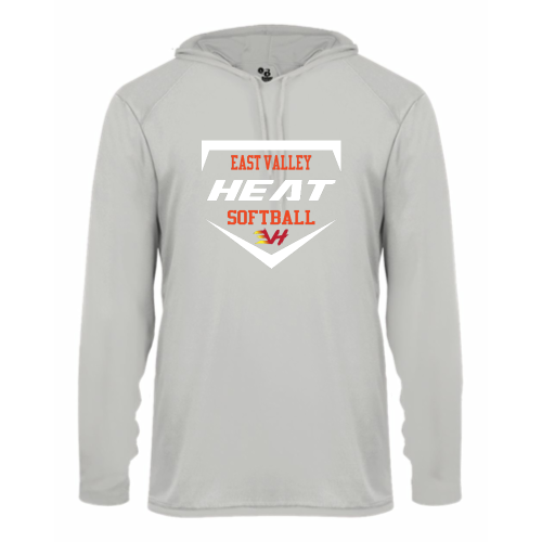 Load image into Gallery viewer, East Valley Heat Club Softball - Adult LS Performance Tee with Hood
