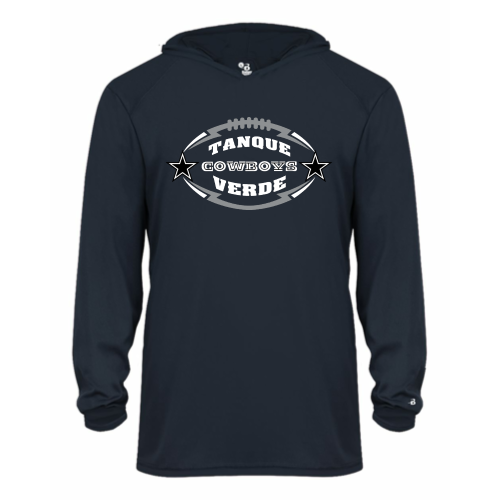 Tanque Verde Cowboys - Youth LS Performance Tee with Hood