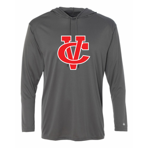 Load image into Gallery viewer, Coosa Valley Academy Baseball - Adult LS Performance Tee with Hood
