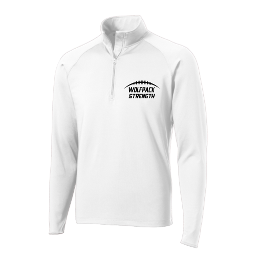 Lincoln HS - White - Sport Wicking 1-4 Zip Pullover
