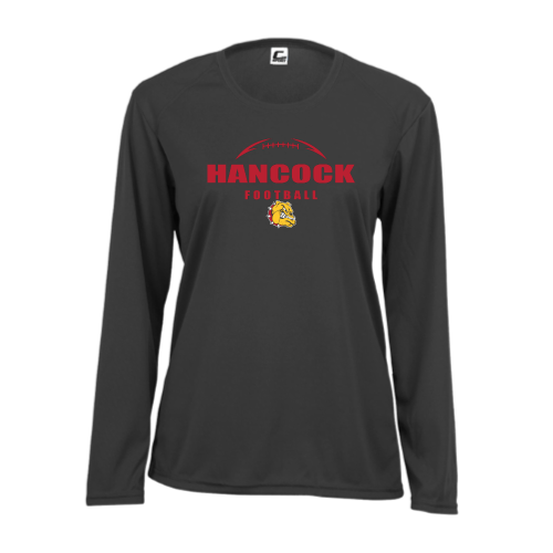 Hancock Football - Ladies LS Performance Tee