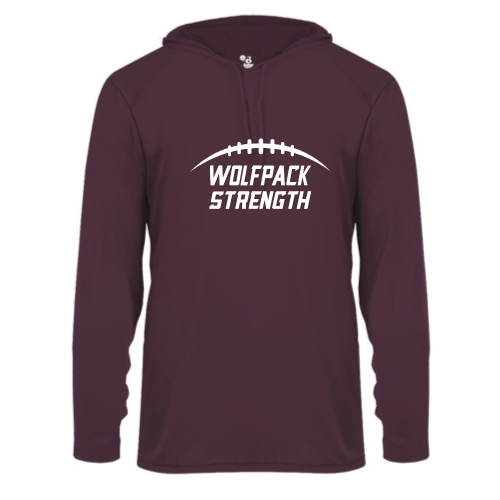 Load image into Gallery viewer, Lincoln HS - Adult LS Performance Tee with Hood
