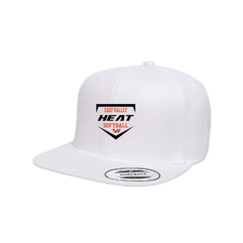 East Valley Heat Club Softball - White - Premium Flat Bill