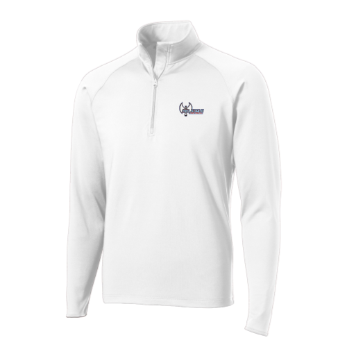 Hillsdale Football - Sport Wicking 1/4 Zip Pullover White