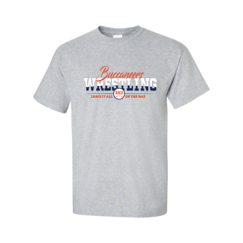 Beech High School Wrestling - Adult Short Sleeve Cotton Tee