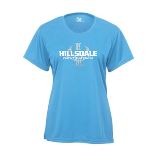 Hillsdale Basketball - Badger - B-Dry Core Ladies T-Shirt