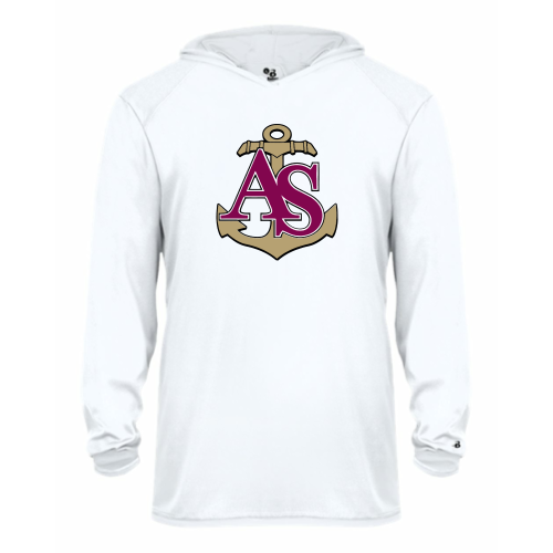 Load image into Gallery viewer, Apprentice School - Youth LS Performance Hood Tee
