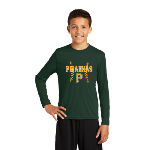 Pratt Piranhas - Sport-Tek Youth Long Sleeve Competitor Tee