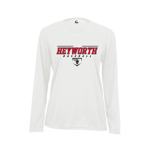 Load image into Gallery viewer, Heyworth Swarm - Baseball - Ladies LS Performance Tee
