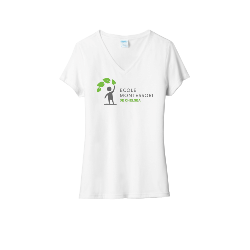 Ecole Montessori - Port & Company Ladies Fan Favorite Blend V-Neck Tee