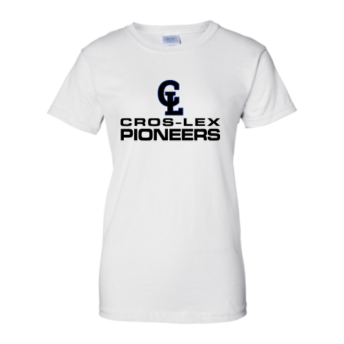 Load image into Gallery viewer, Cros-Lex Pioneers - Ladies Short Sleeve Cotton Tee
