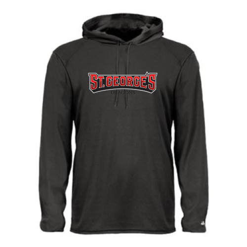 Load image into Gallery viewer, St Georges - Adult LS Performance Tee with Hood
