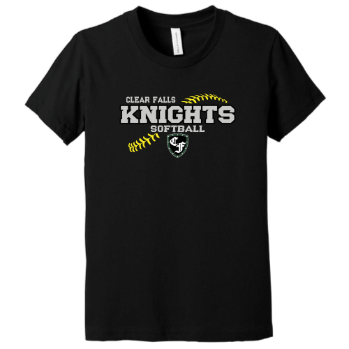 Load image into Gallery viewer, Clear Falls Knights - Softball - Canvas Adult Short Sleeve Cotton Tee
