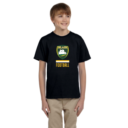 Load image into Gallery viewer, Blair Football - Youth Short Sleeve Cotton Tee
