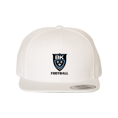 Bishop Kearney HS - White Premium Flat Bill Snapback