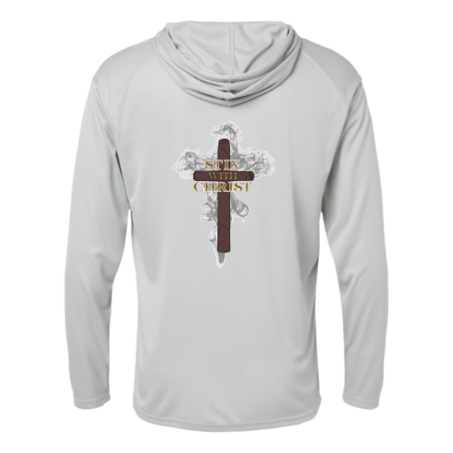 Load image into Gallery viewer, Stix with Christ - Adult LS Performance Tee with Hood
