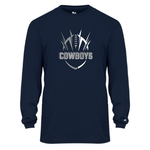 Load image into Gallery viewer, Tanque Cowboys - Youth LS Performance Tee
