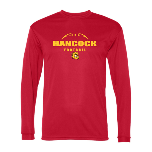 Hancock Football - Adult LS Performance Tee
