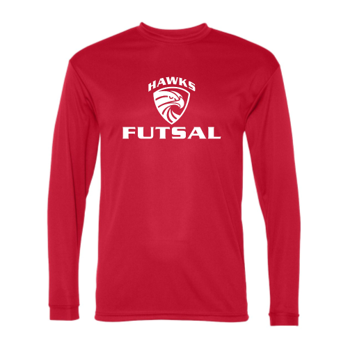 Load image into Gallery viewer, HADLEY - Hawks Futsal - Adult LS Performance Tee
