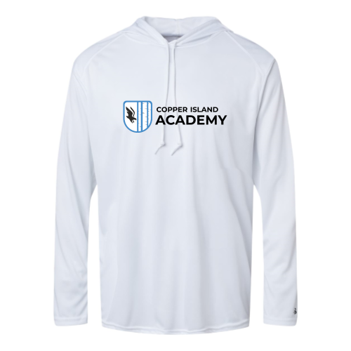 Load image into Gallery viewer, Copper Island - Adult LS Performance Tee with Hood
