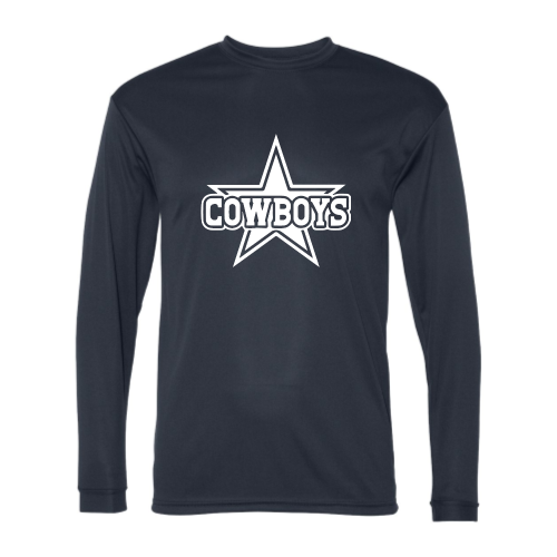 TV Cowboys - Adult LS Performance Tee