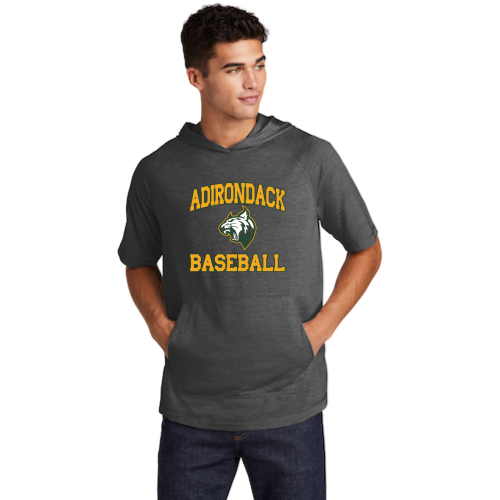 Adirondack Baseball - Sport-Tek PosiCharge Tri-Blend Wicking Short Sleeve Hoodie