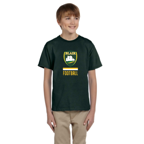 Load image into Gallery viewer, Blair Football - Youth Short Sleeve Cotton Tee
