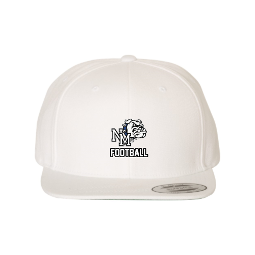 North Mason Football -  Premium Flat Bill Snapback White