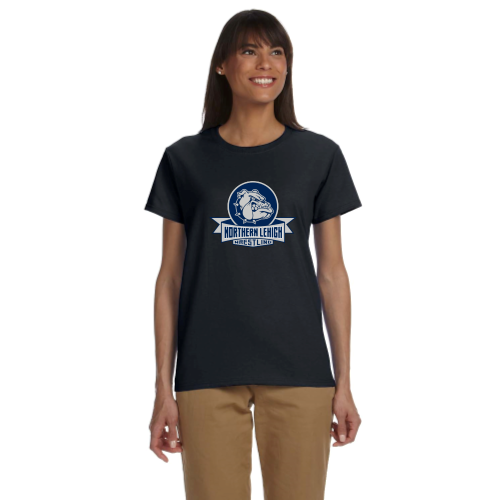 Northern Lehigh Wrestling Bulldog - Ladies Short Sleeve Cotton Tee