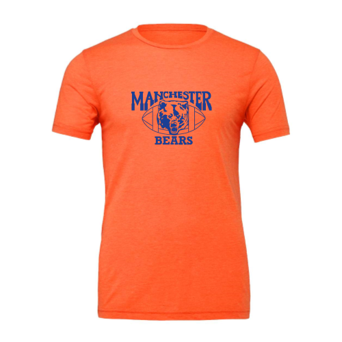 Manchester Bears Football -  Canvas Adult Short Sleeve Cotton Tee