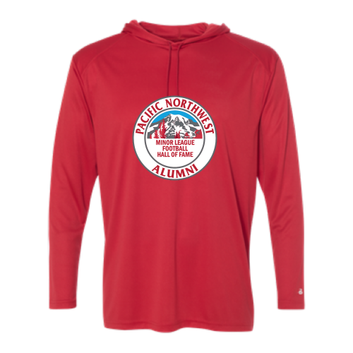 Pacific NW Football - Adult LS Performance Tee with Hood