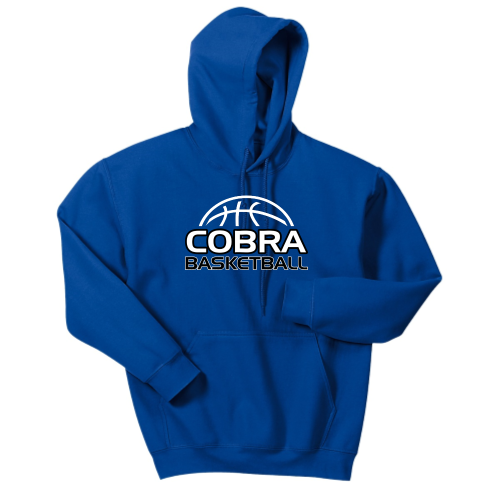 Creekside Cobra Basketball Royal - Adult Pullover Hood Sweatshirt